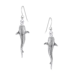 Whale Shark Sterling Silver hook Earrings