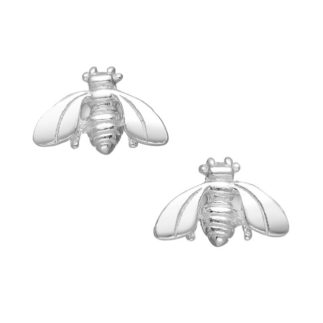Bee Sterling Silver stud Earrings