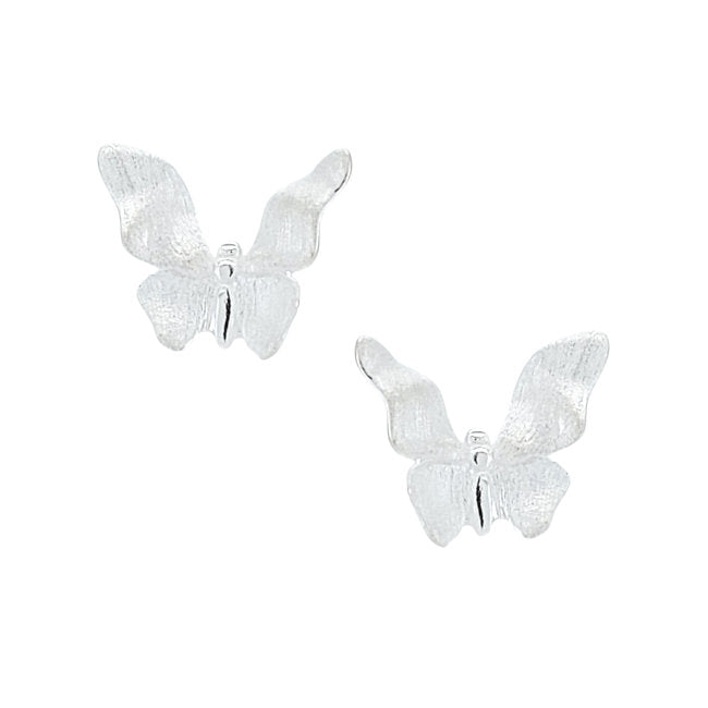 Butterfly Sterling Silver stud Earrings