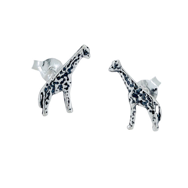 Giraffe Sterling Silver stud Earrings