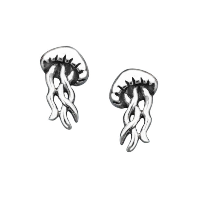 Jellyfish Sterling Silver stud Earrings