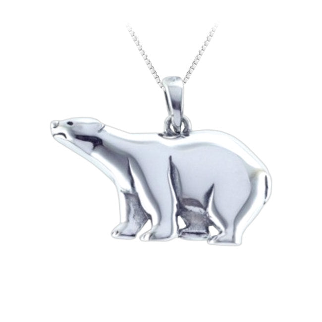 Polar Bear Sterling Silver Pendant