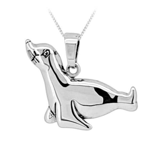 Seal Sterling Silver Pendant