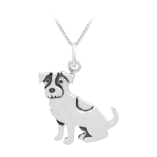Jack Russell Terrier Sterling Silver Charm Pendant