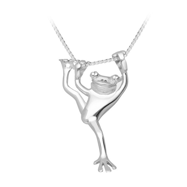 Frog Pendant in Sterling Silver