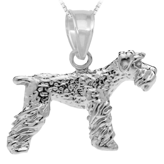 Lakeland Terrier Sterling Silver Pendant Necklace