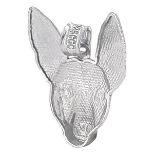 Jack Russell Terrier Sterling Silver Pendant back view