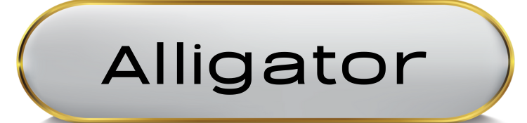 Button with 'Alligator' text on a white background