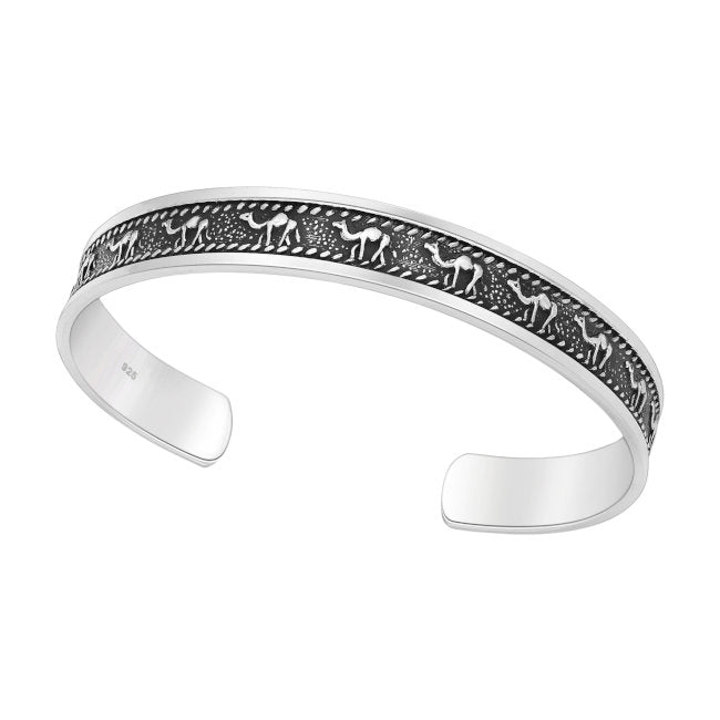 Camel Sterling Silver Cuff