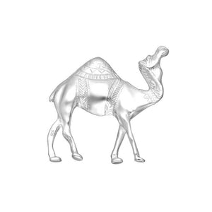 Camel Sterling Silver Pin
