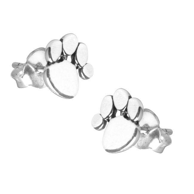 Paw Sterling Silver push-back Earrings