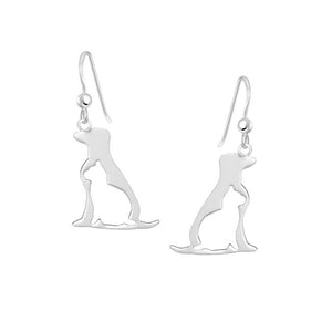 Dog & Cat Companions Sterling Silver dangle Earrings