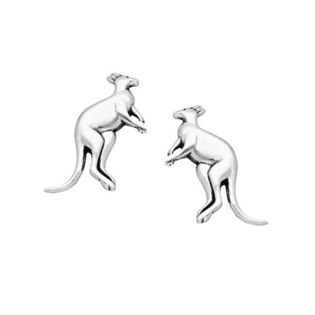Kangaroo Sterling Silver push-back Earrings