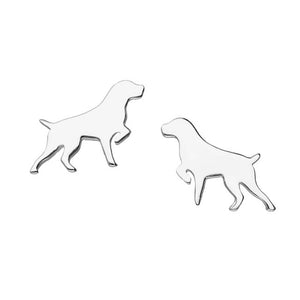 Labrador Retriever Sterling Silver stud Earrings
