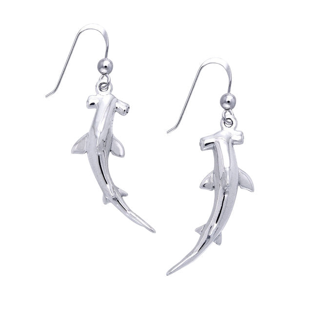 Hammerhead Shark Sterling Silver Earrings