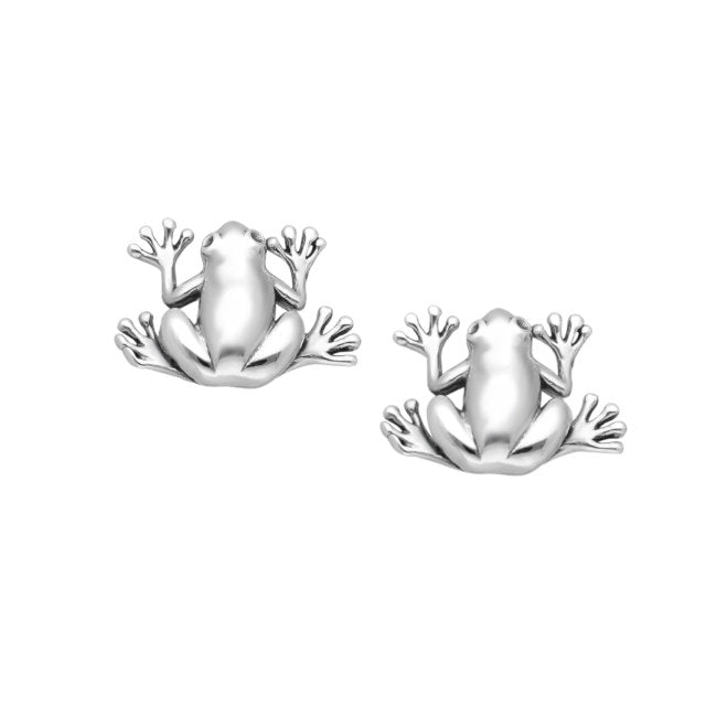 Frog Sterling Silver stud Earrings