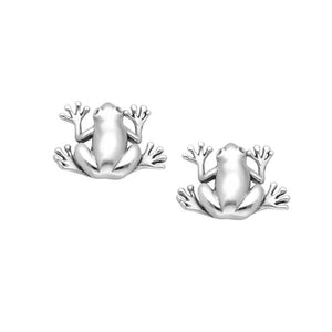 Frog Sterling Silver stud Earrings