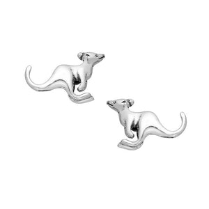 Kangaroo Sterling Silver push-back Earrings