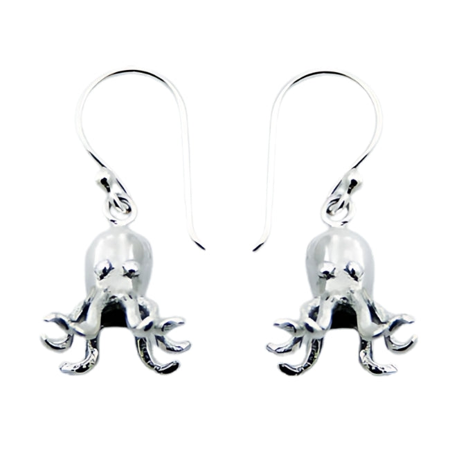 Octopus Sterling Silver Earrings