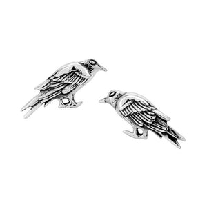 Raven Sterling Silver push-back Earrings