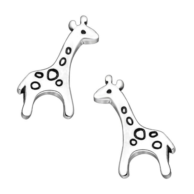 Giraffe Sterling Silver stud Earrings