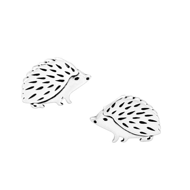 Hedgehog Sterling Silver Earrings
