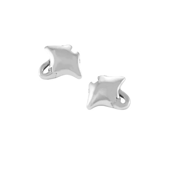 Manta Ray Sterling Silver stud Earrings