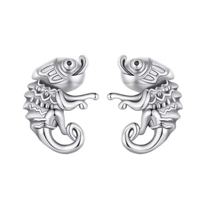 Chameleon Sterling Silver stud Earrings