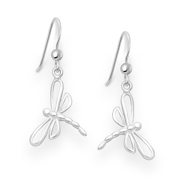 Dragonfly Sterling Silver dangle Earrings