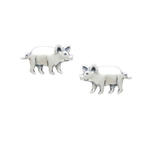 Pig Sterling Silver stud Earrings