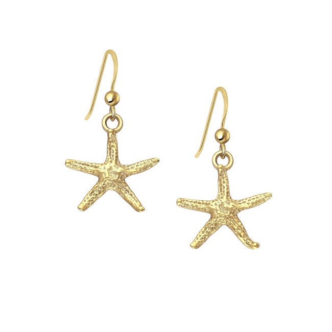 Starfish 18kt Gold Vermeil dangle Earrings