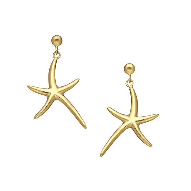 Starfish 18kt Gold Vermeil Dangle Earrings