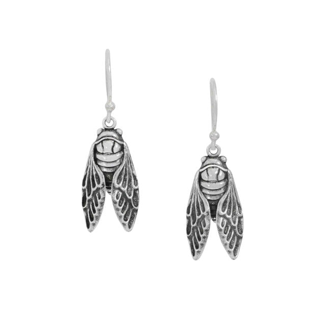 Cicada Sterling Silver dangle Earrings