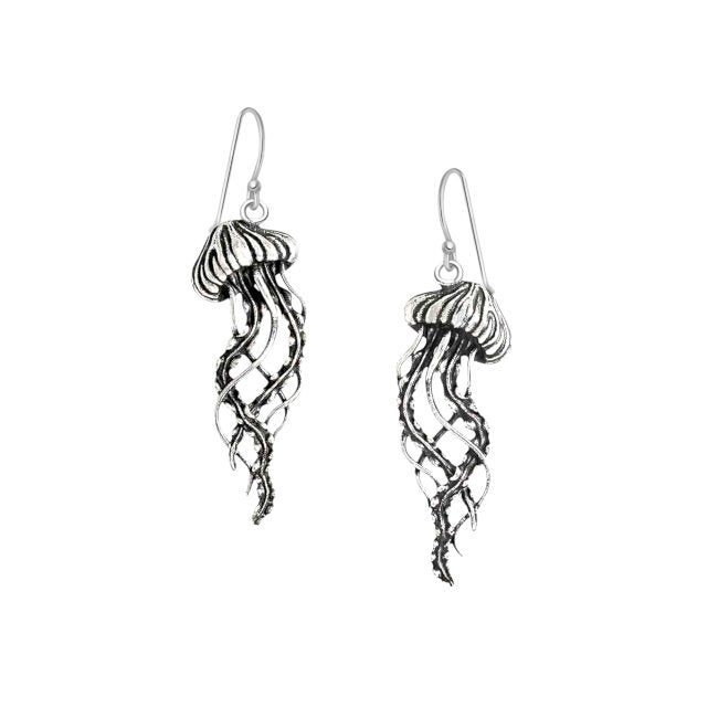 Jellyfish Sterling Silver dangle Earrings