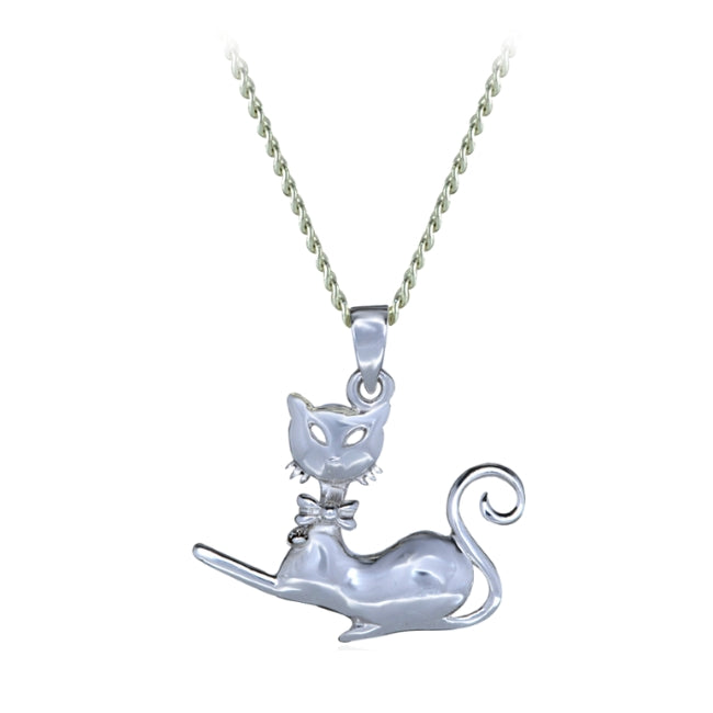 Siamese Cat Sterling Silver Pendant