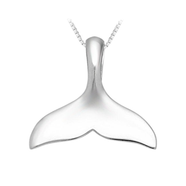 Whale Tail Sterling Silver Pendant