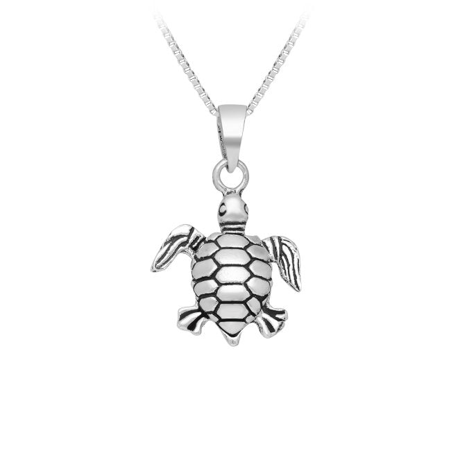 Turtle Sterling Silver Pendant