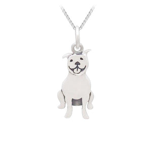 Pitbull Terrier Sterling Silver Pendant