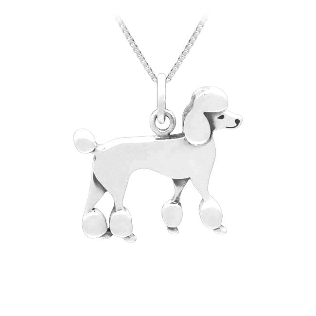 Poodle Sterling Silver Pendant