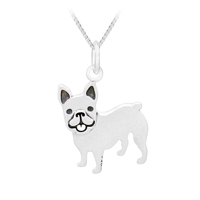 French Bulldog Sterling Silver Pendant