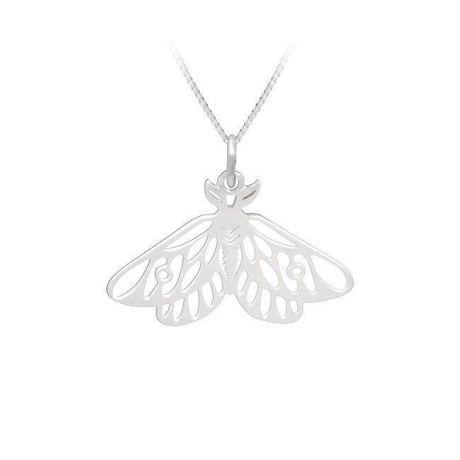 Moth Sterling Silver Pendant