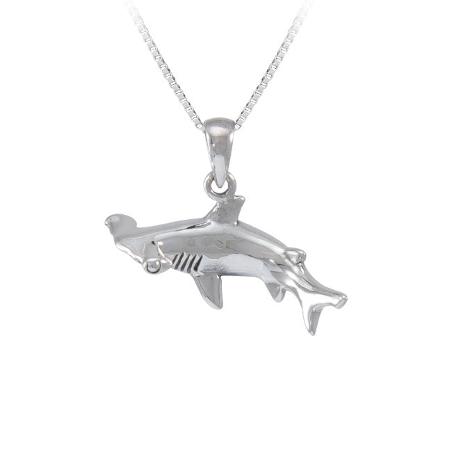 Hammerhead Shark Sterling Silver Pendant