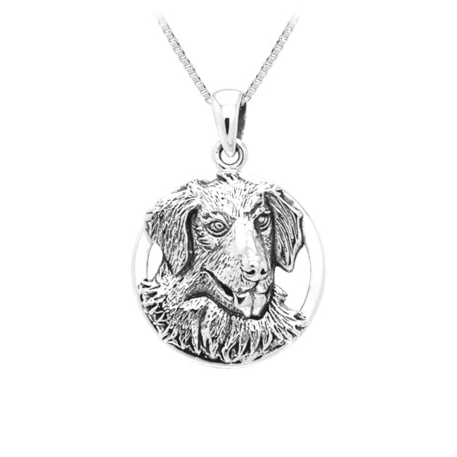 Golden Retriever Sterling Silver Pendant