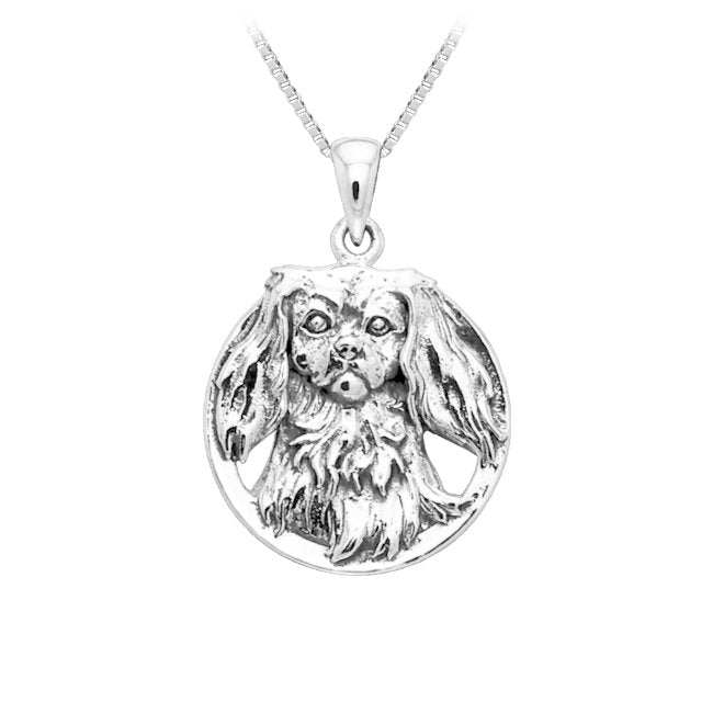 Cavalier King Charles Spaniel Sterling Silver Pendant