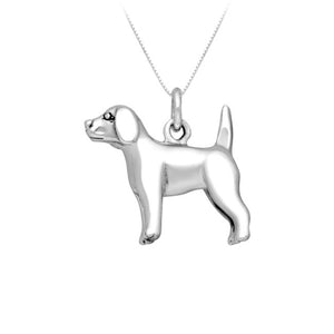 Pointer Dog Pendant in Sterling Silver