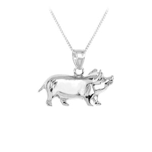 Pig Sterling Silver Pendant