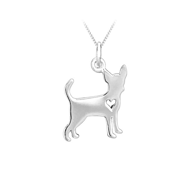 Chihuahua Sterling Silver Pendant