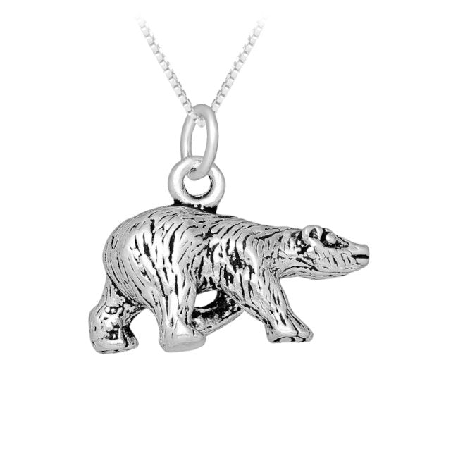 Bear Sterling Silver Pendant