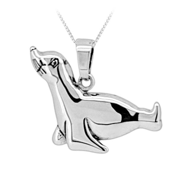 Seal Sterling Silver Pendant