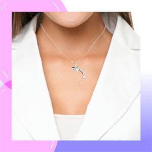 Shark Sterling Silver Pendant modelled